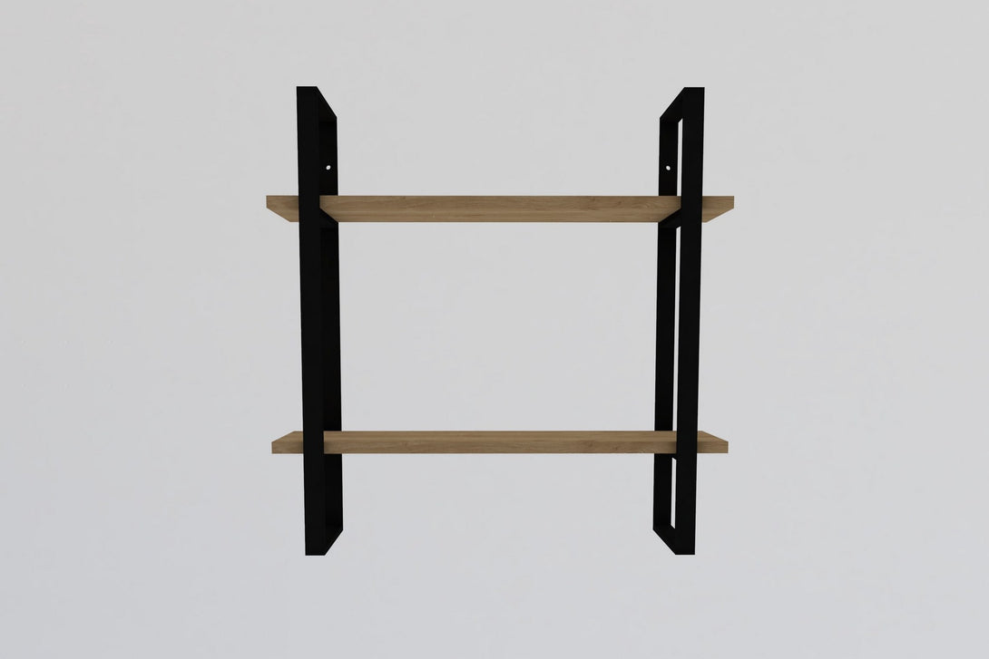 Fali polc Buba - Sapphire Oak, Black-VASBÚTOR