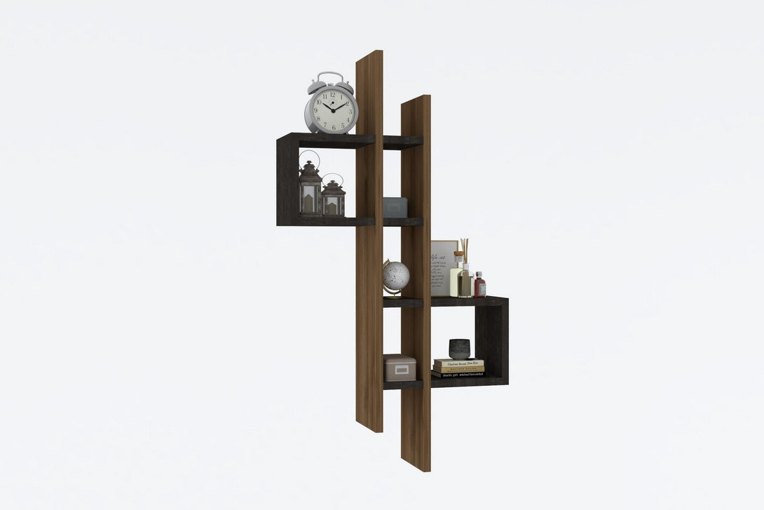 Fali polc Emse - Oak, Anthracite-VASBÚTOR