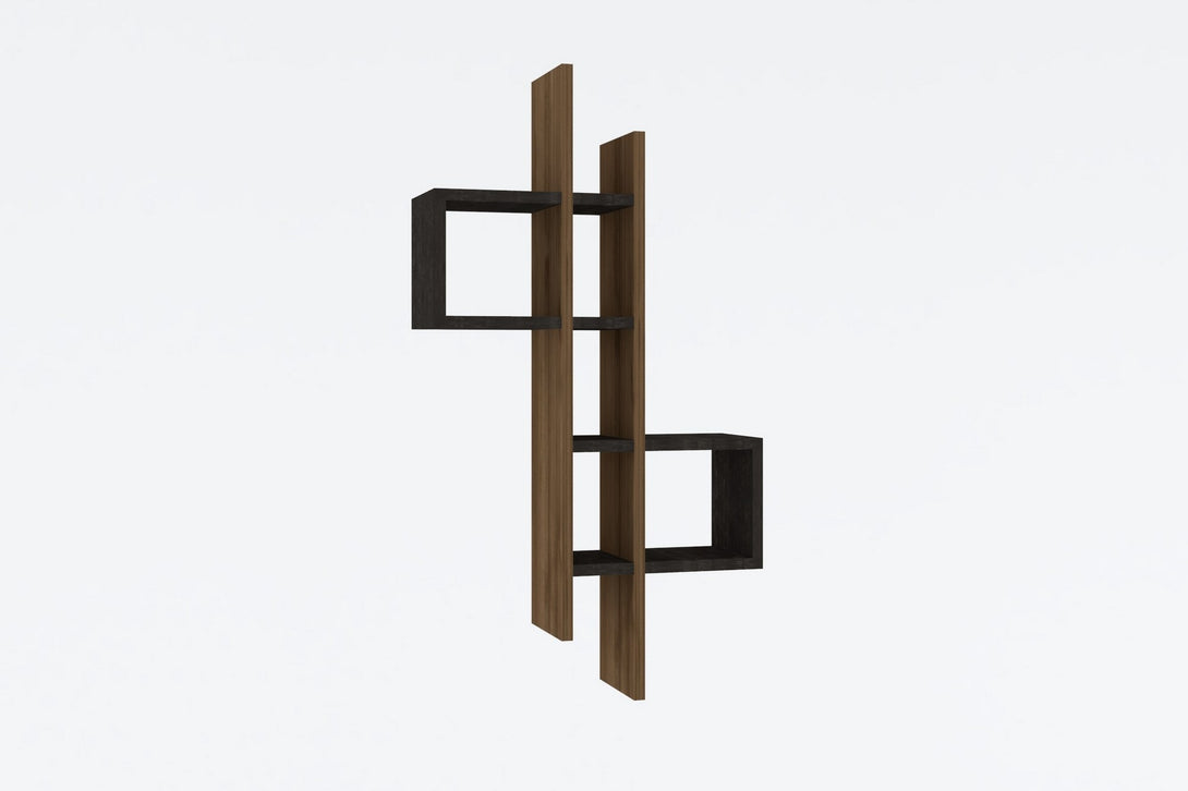 Fali polc Emse - Oak, Anthracite-VASBÚTOR