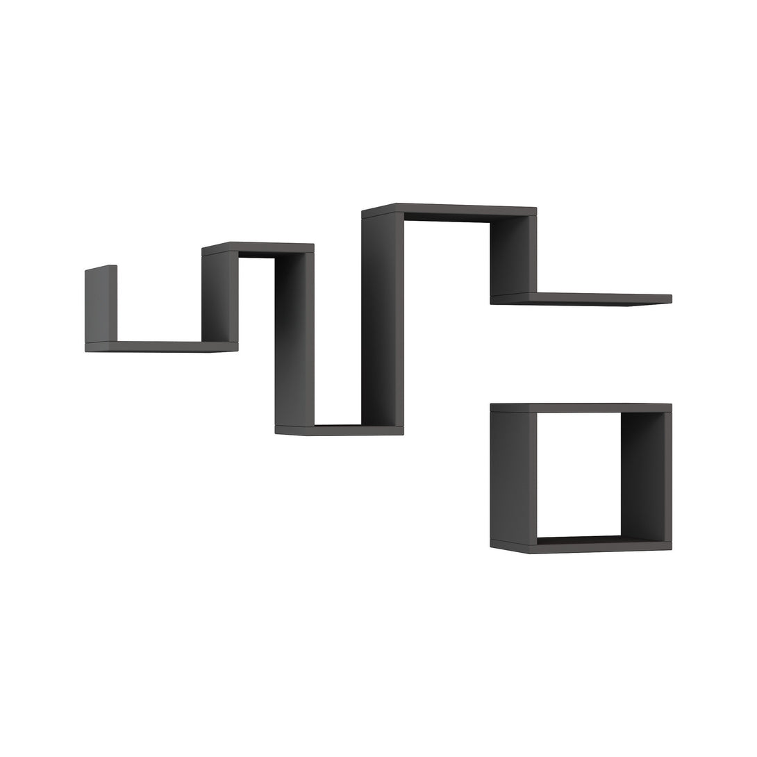 Fali polc Follow - Anthracite-VASBÚTOR