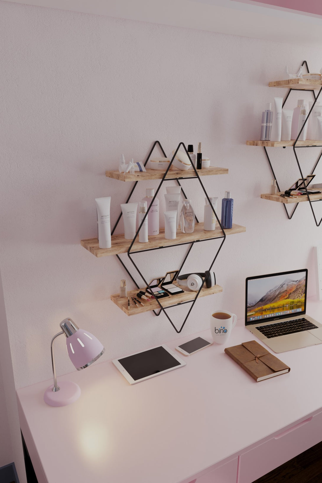 Fali polc Prizma Raf, Büyük Boy Salon Tipi 2-VASBÚTOR