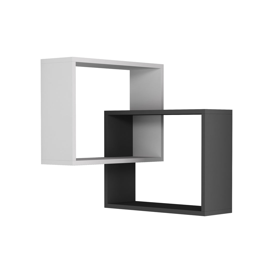 Fali polc Ring - White, Anthracite-VASBÚTOR