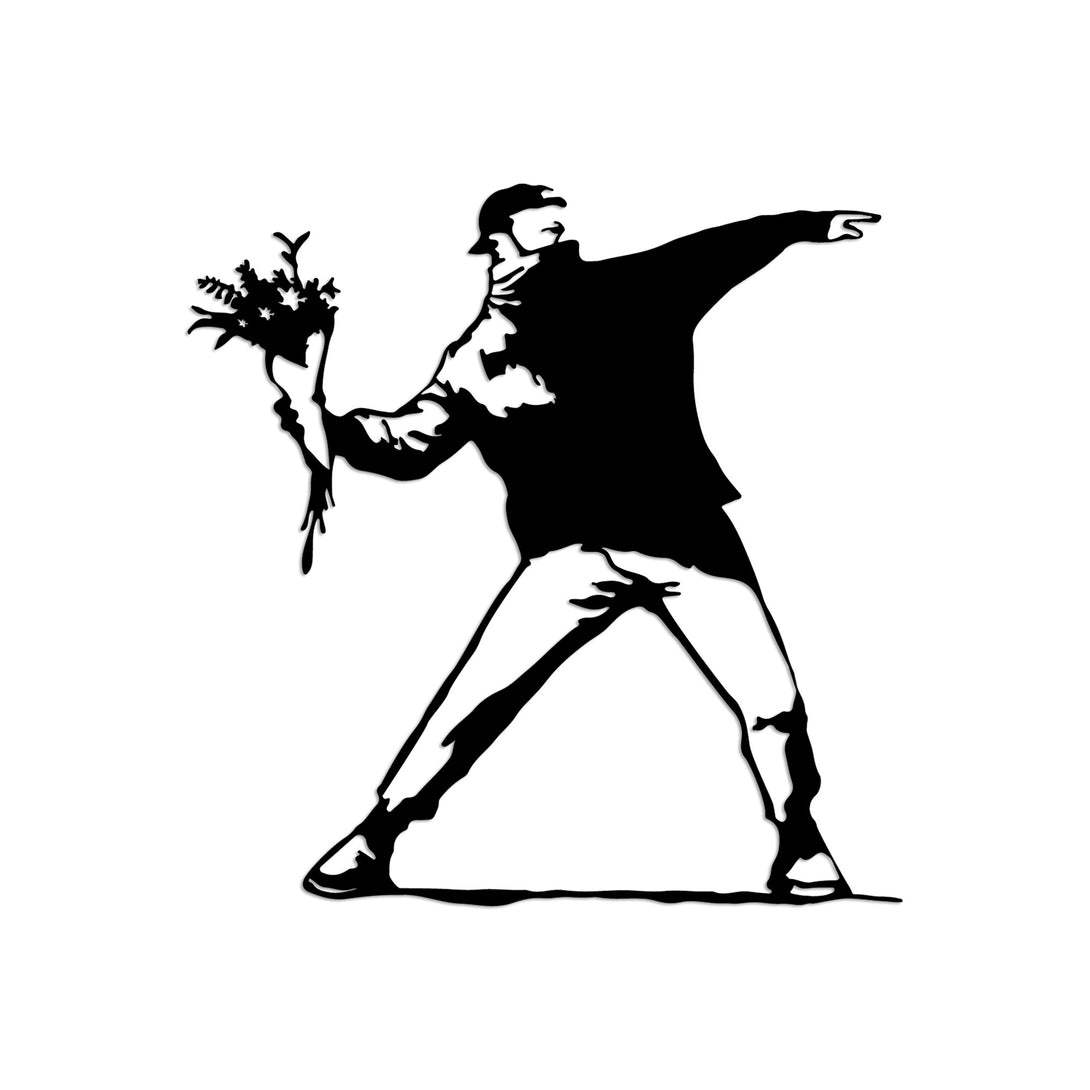 Fém fali dekoráció, Banksy Metal 01-VASBÚTOR