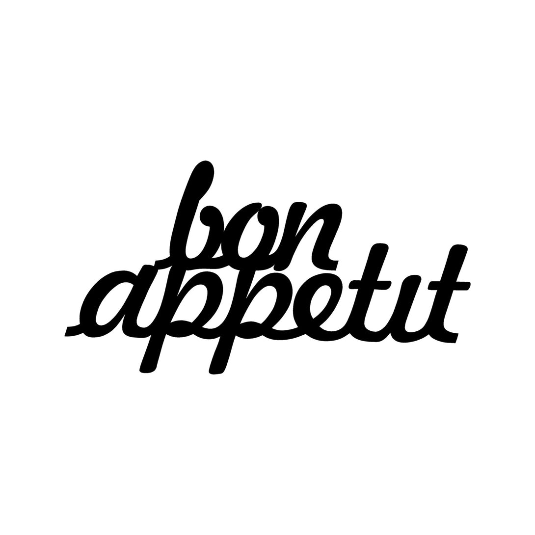 Fém fali dekoráció, Bon Appetit 1 - Fekete-VASBÚTOR