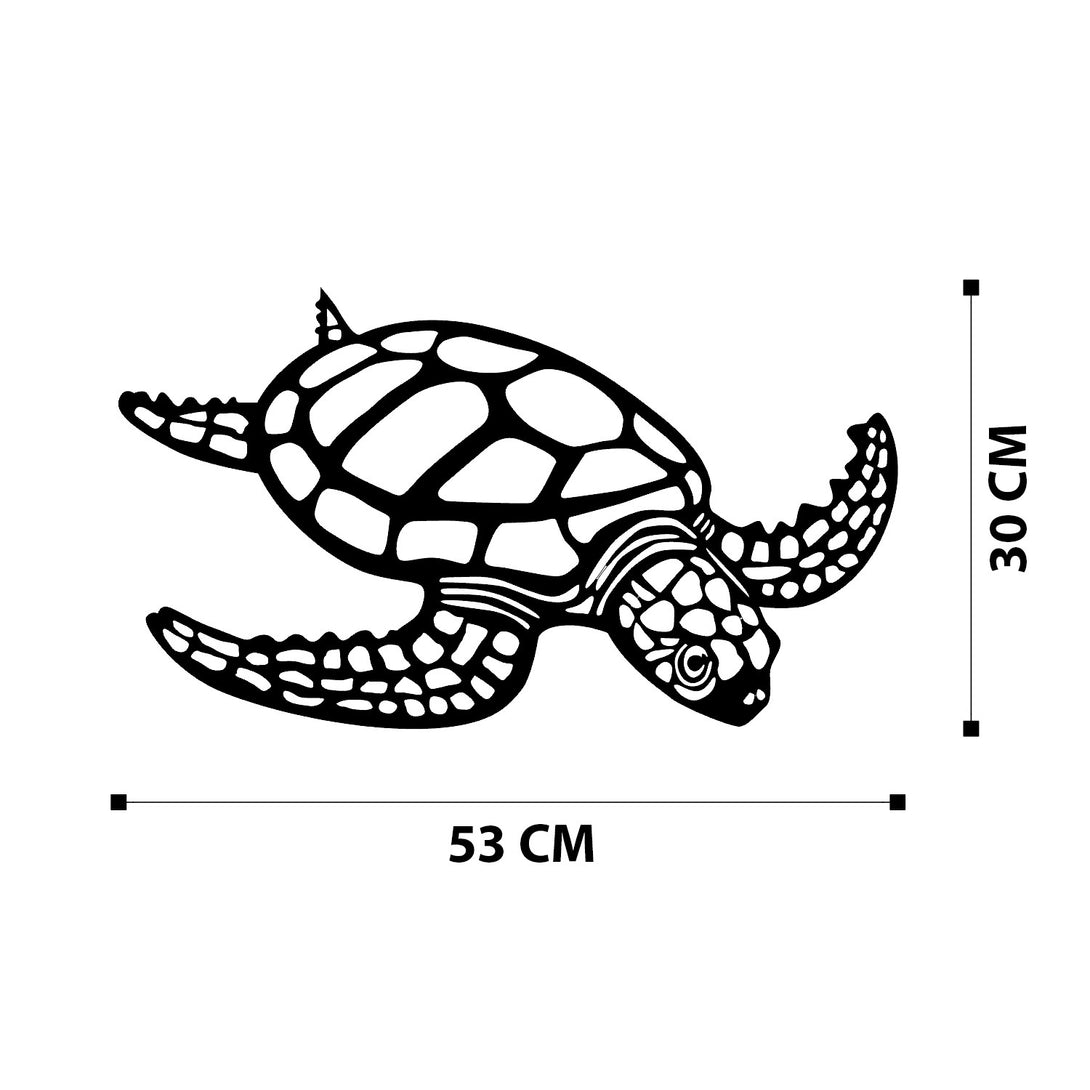 Fém fali dekoráció, Caretta Caretta-VASBÚTOR