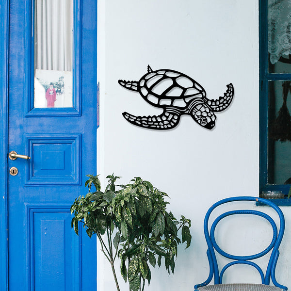 Fém fali dekoráció, Caretta Caretta-VASBÚTOR