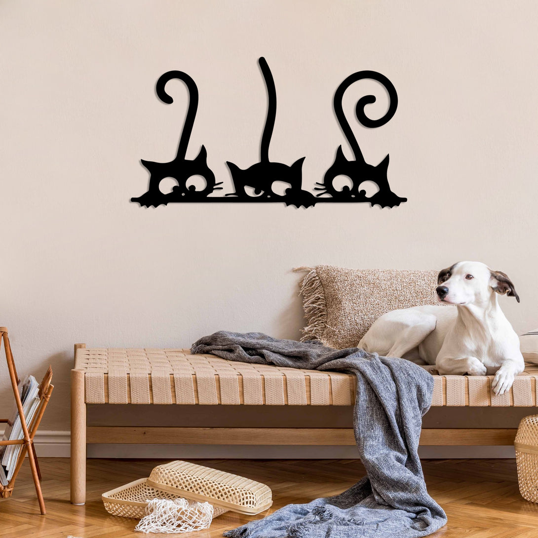 Fém fali dekoráció, Cat 5-VASBÚTOR