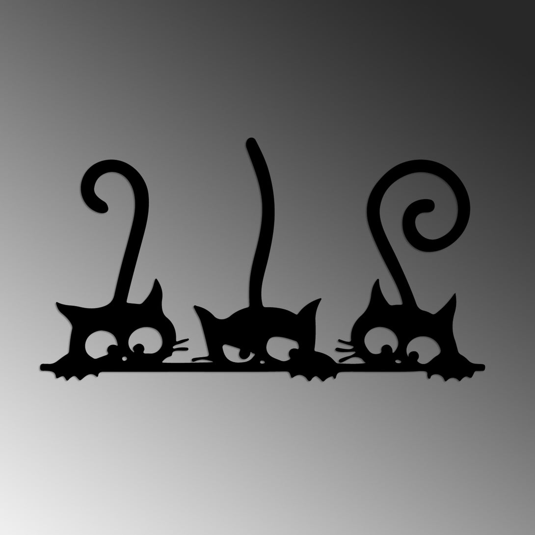 Fém fali dekoráció, Cat 5-VASBÚTOR