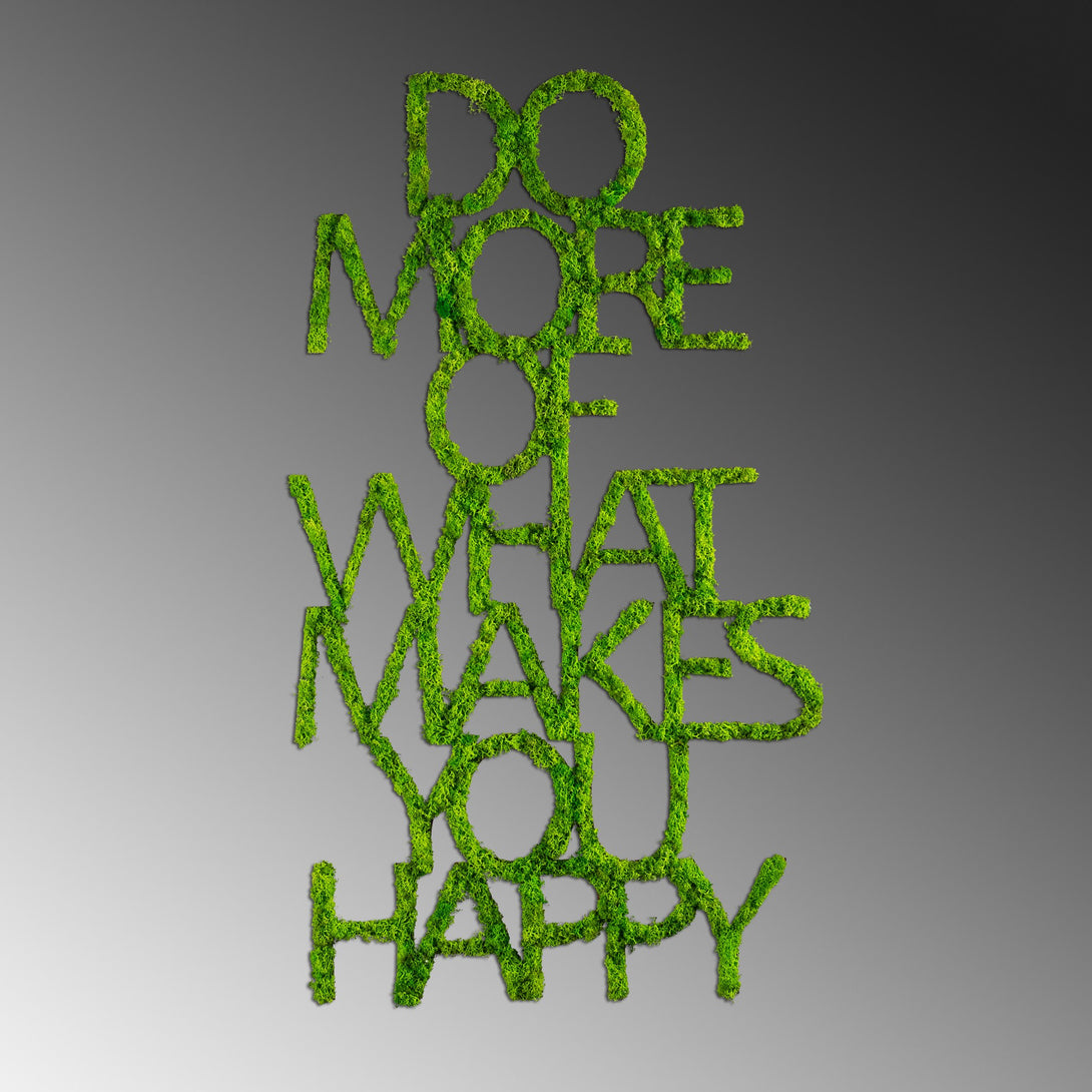 Fém fali dekoráció, Do More Of What Makes You Happy-VASBÚTOR