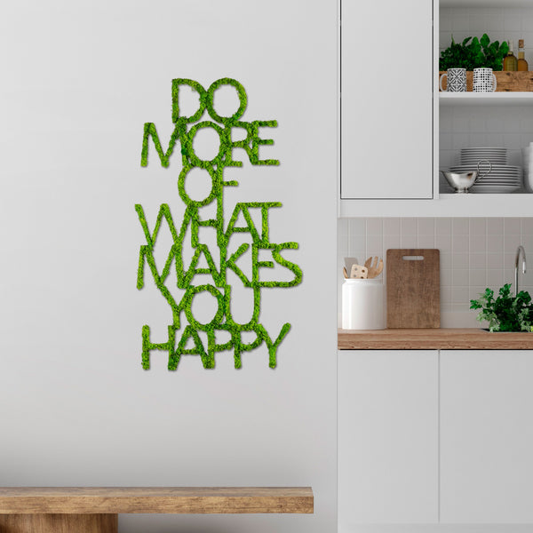 Fém fali dekoráció, Do More Of What Makes You Happy-VASBÚTOR