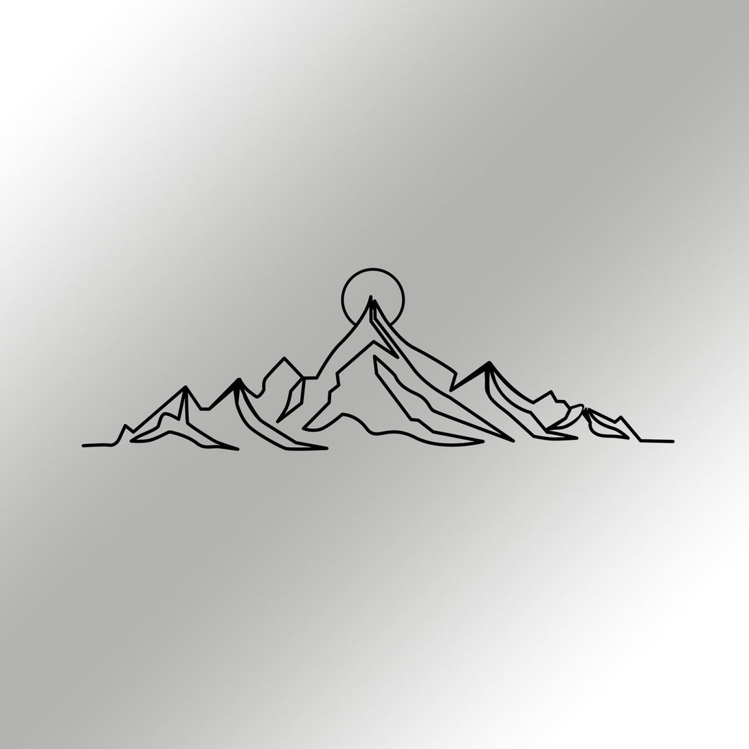Fém fali dekoráció, Everest-VASBÚTOR