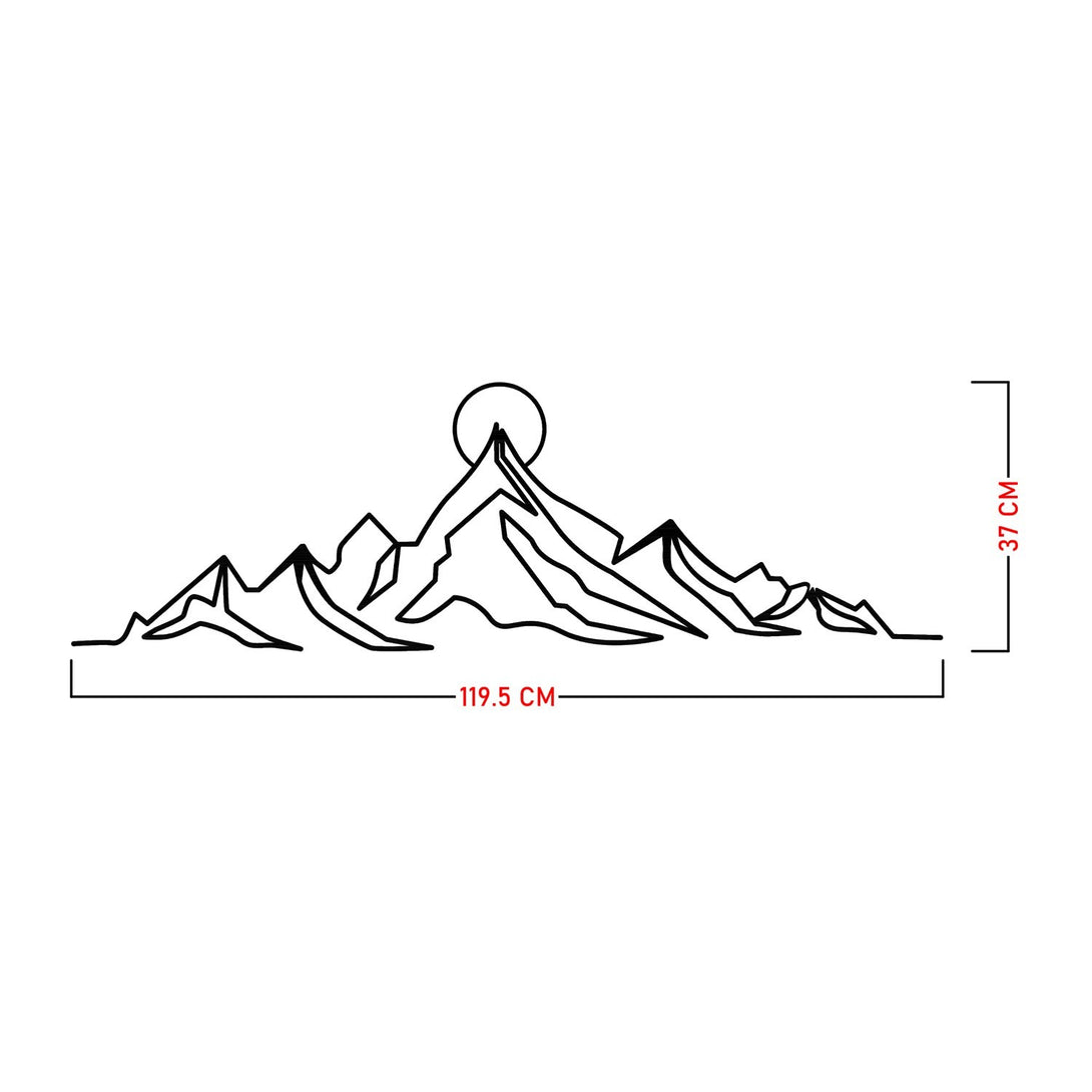 Fém fali dekoráció, Everest-VASBÚTOR