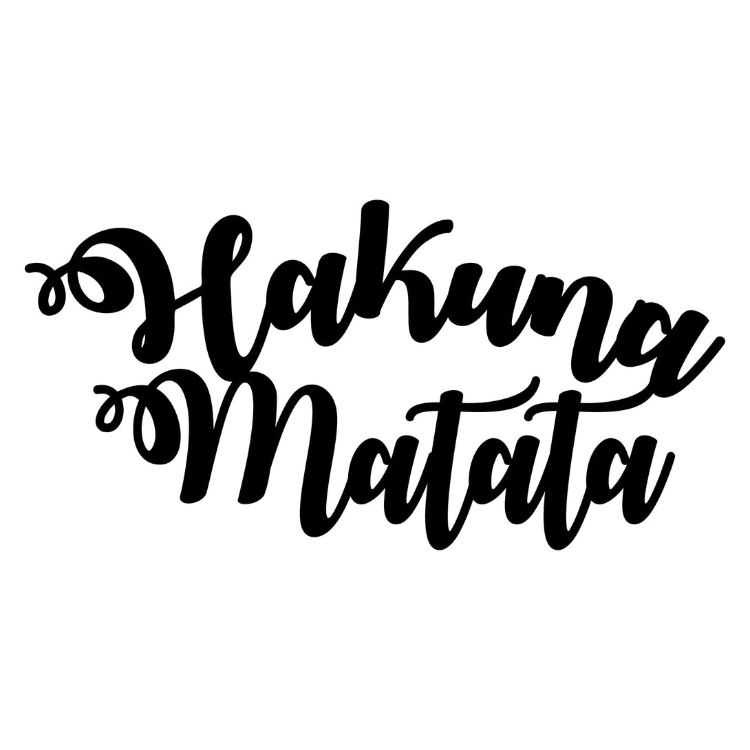 Fém fali dekoráció, Hakuna Matata-VASBÚTOR