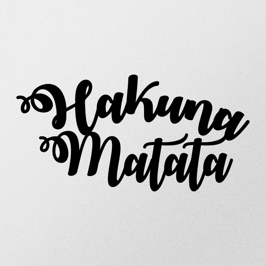 Fém fali dekoráció, Hakuna Matata-VASBÚTOR