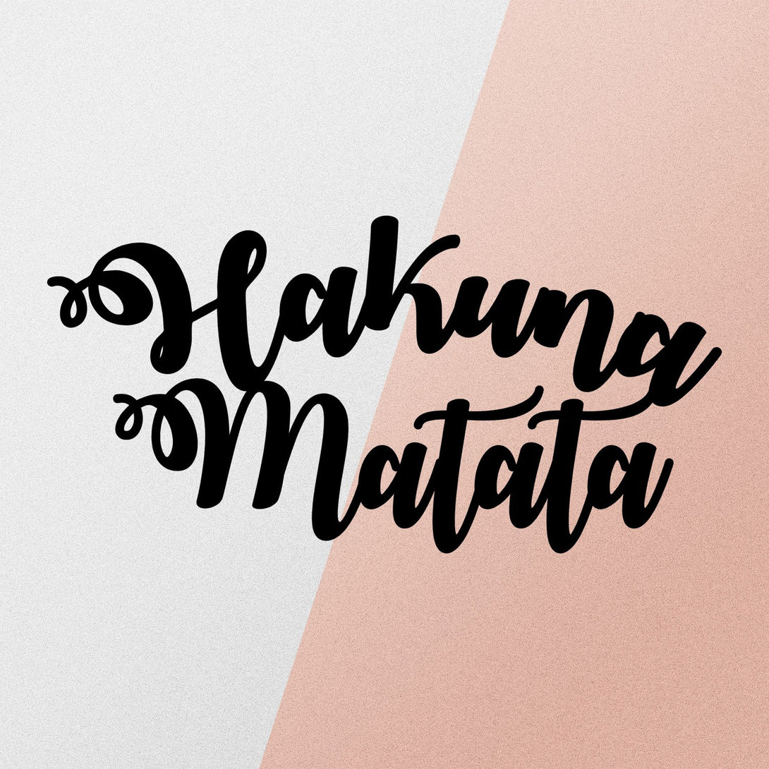 Fém fali dekoráció, Hakuna Matata-VASBÚTOR