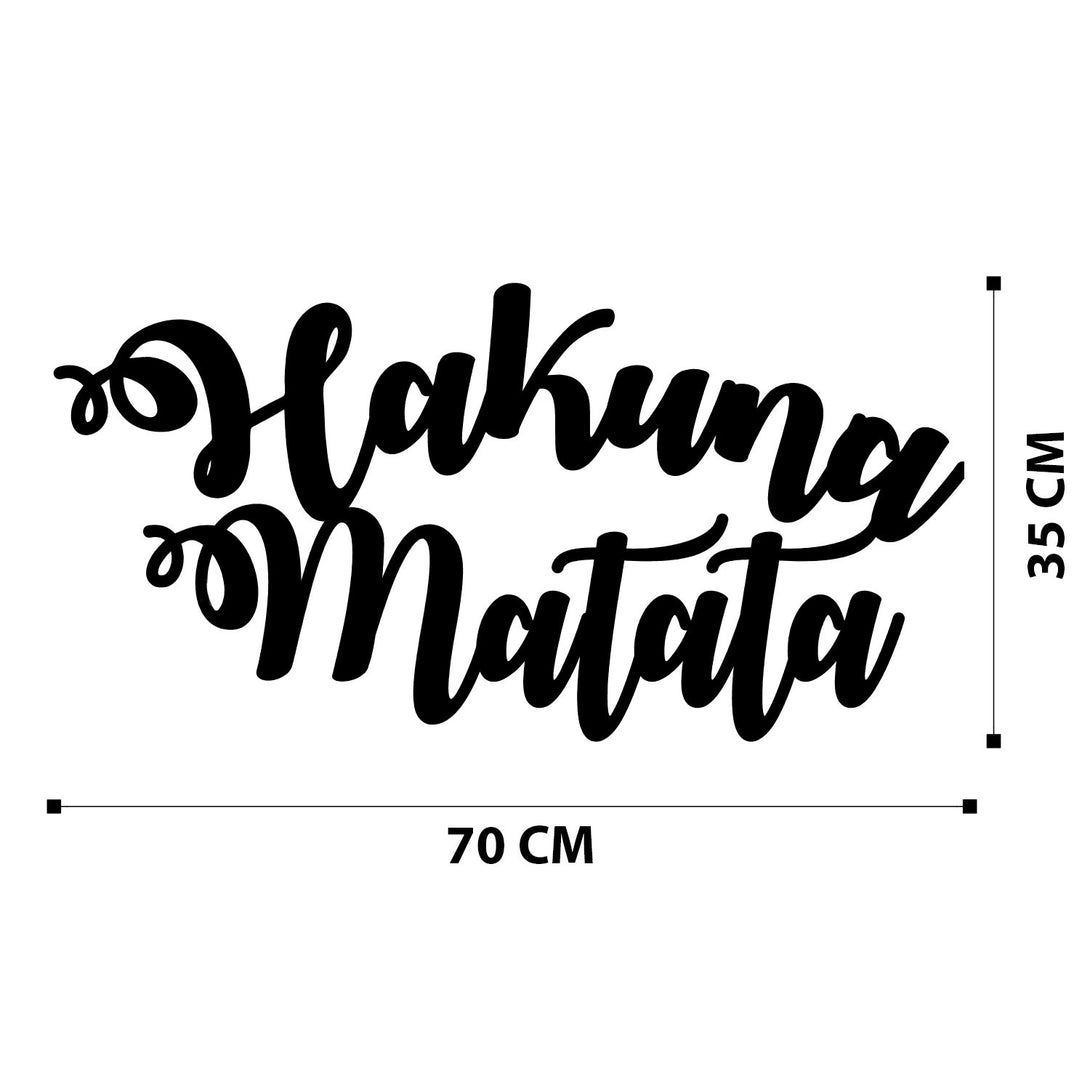 Fém fali dekoráció, Hakuna Matata-VASBÚTOR
