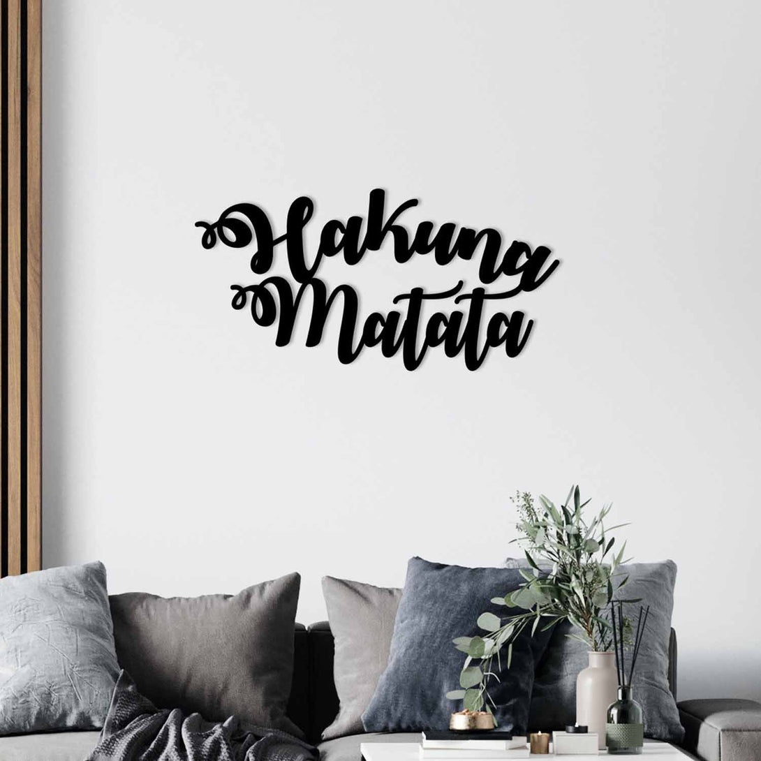 Fém fali dekoráció, Hakuna Matata-VASBÚTOR