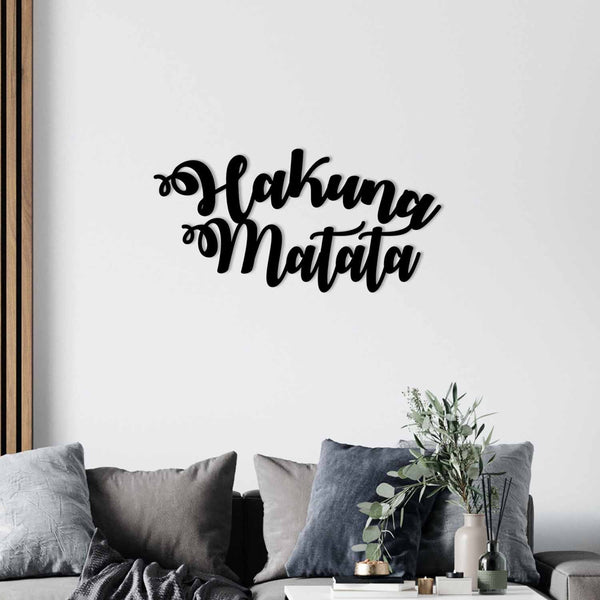Fém fali dekoráció, Hakuna Matata-VASBÚTOR