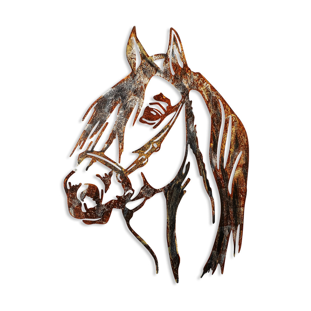 Fém fali dekoráció, Horse - 3-VASBÚTOR