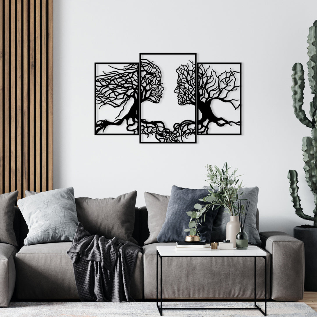 Fém fali dekoráció, Love Tree-VASBÚTOR
