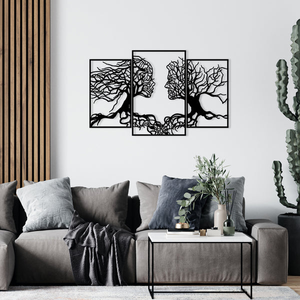 Fém fali dekoráció, Love Tree-VASBÚTOR