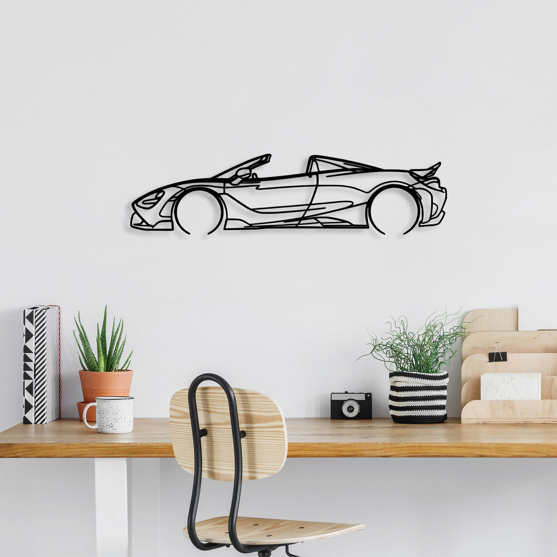 Fém fali dekoráció, McLaren 720S Silhouette-VASBÚTOR
