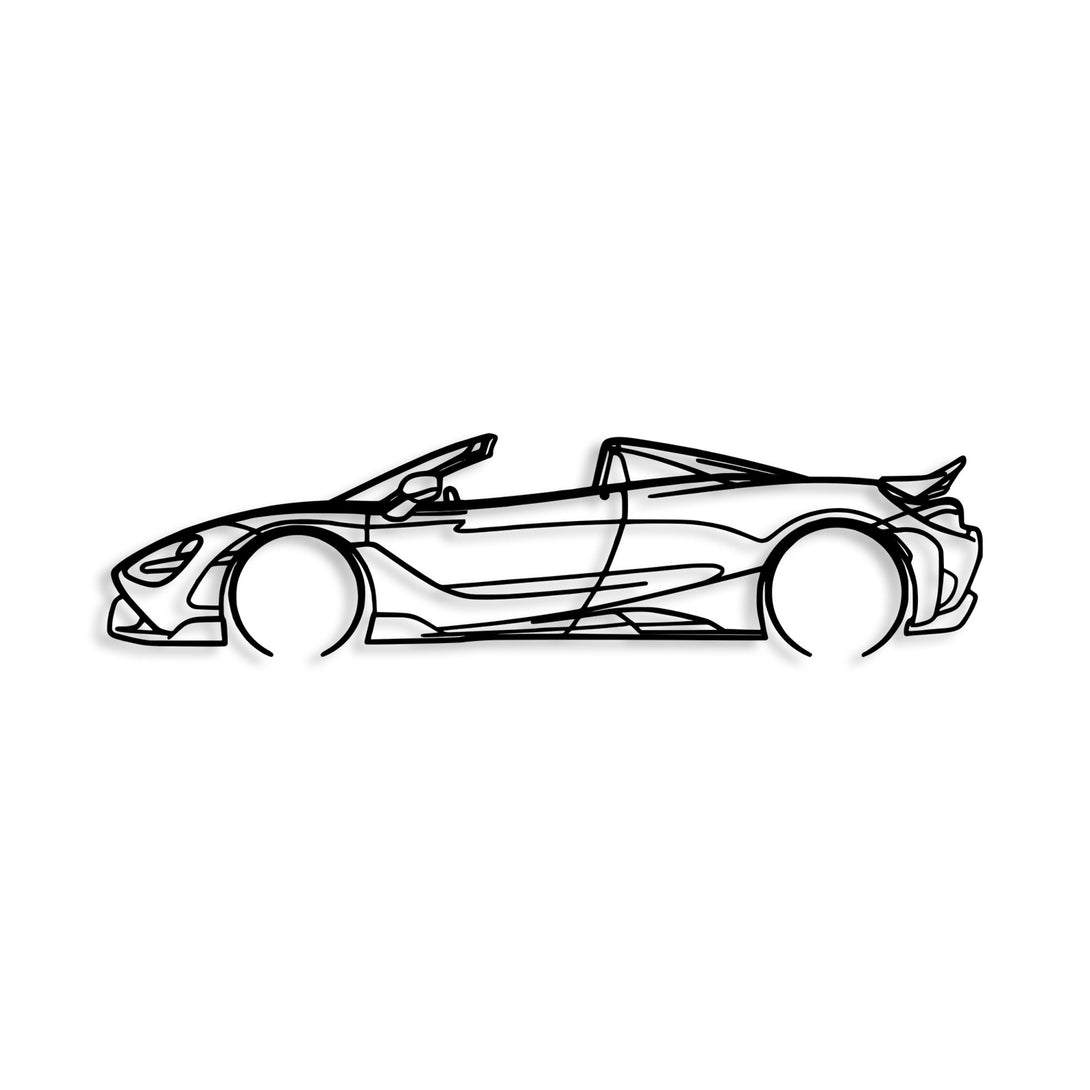 Fém fali dekoráció, McLaren 720S Silhouette-VASBÚTOR
