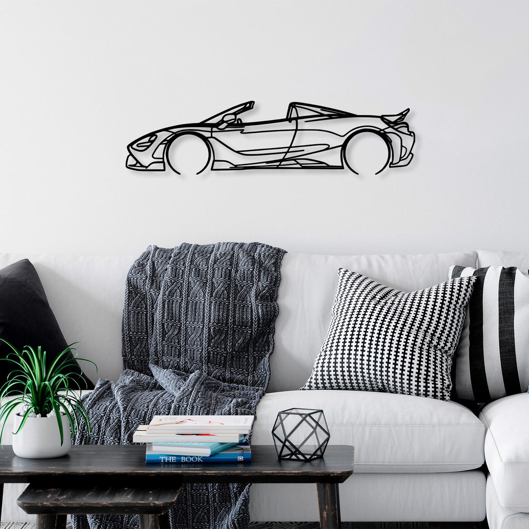 Fém fali dekoráció, McLaren 720S Silhouette-VASBÚTOR