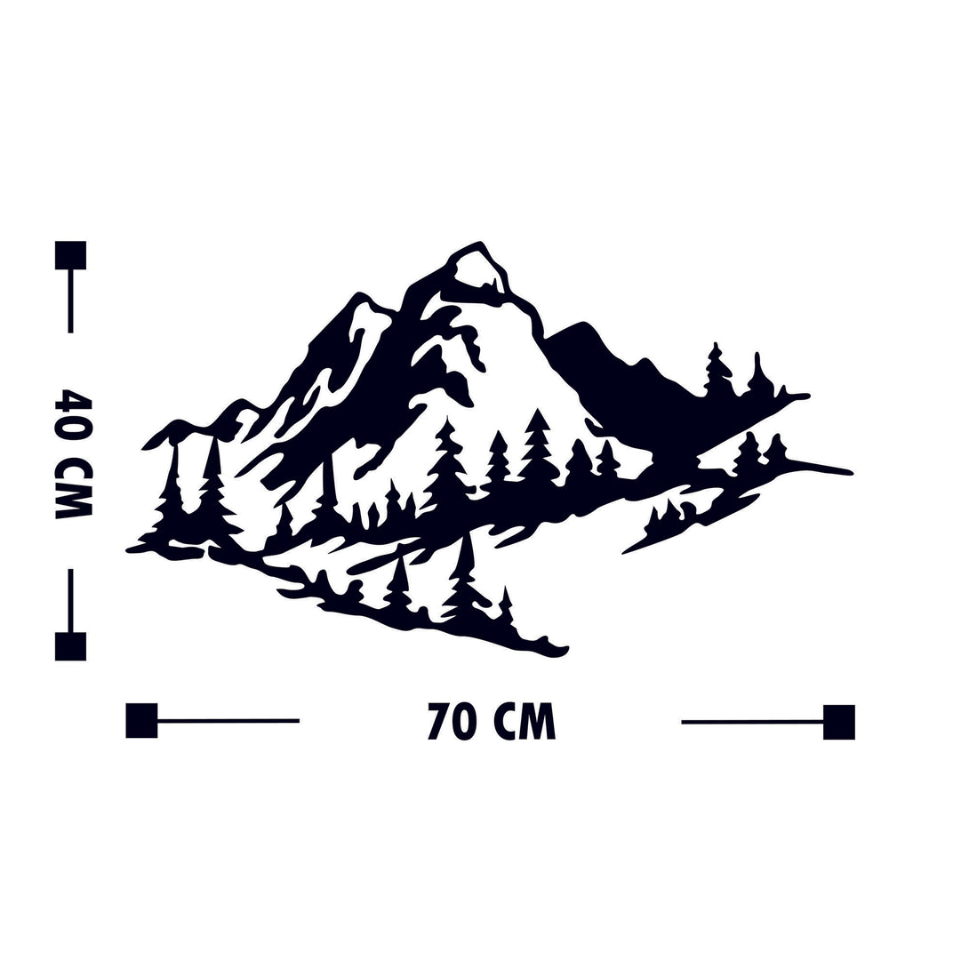 Fém fali dekoráció, Mountain 2-VASBÚTOR