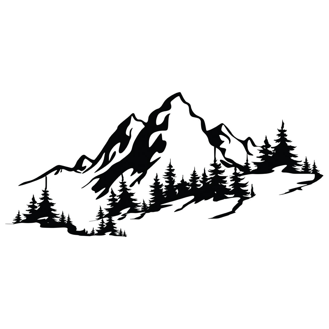 Fém fali dekoráció, Mountain 3-VASBÚTOR