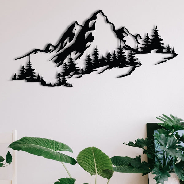 Fém fali dekoráció, Mountain 3-VASBÚTOR
