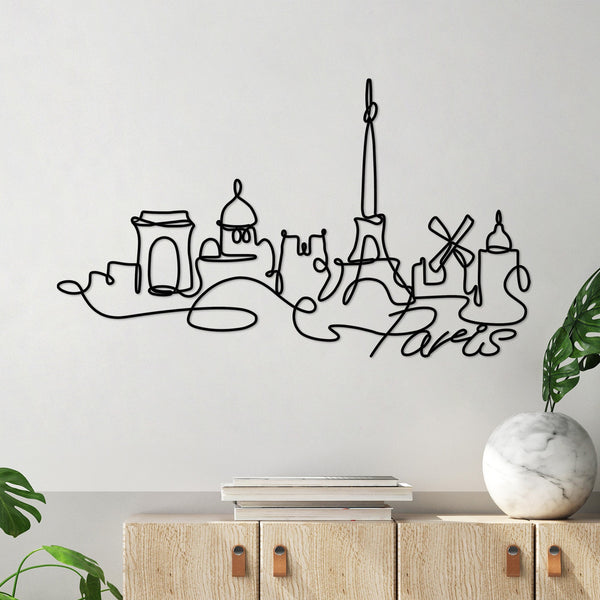 Fém fali dekoráció, Paris-VASBÚTOR