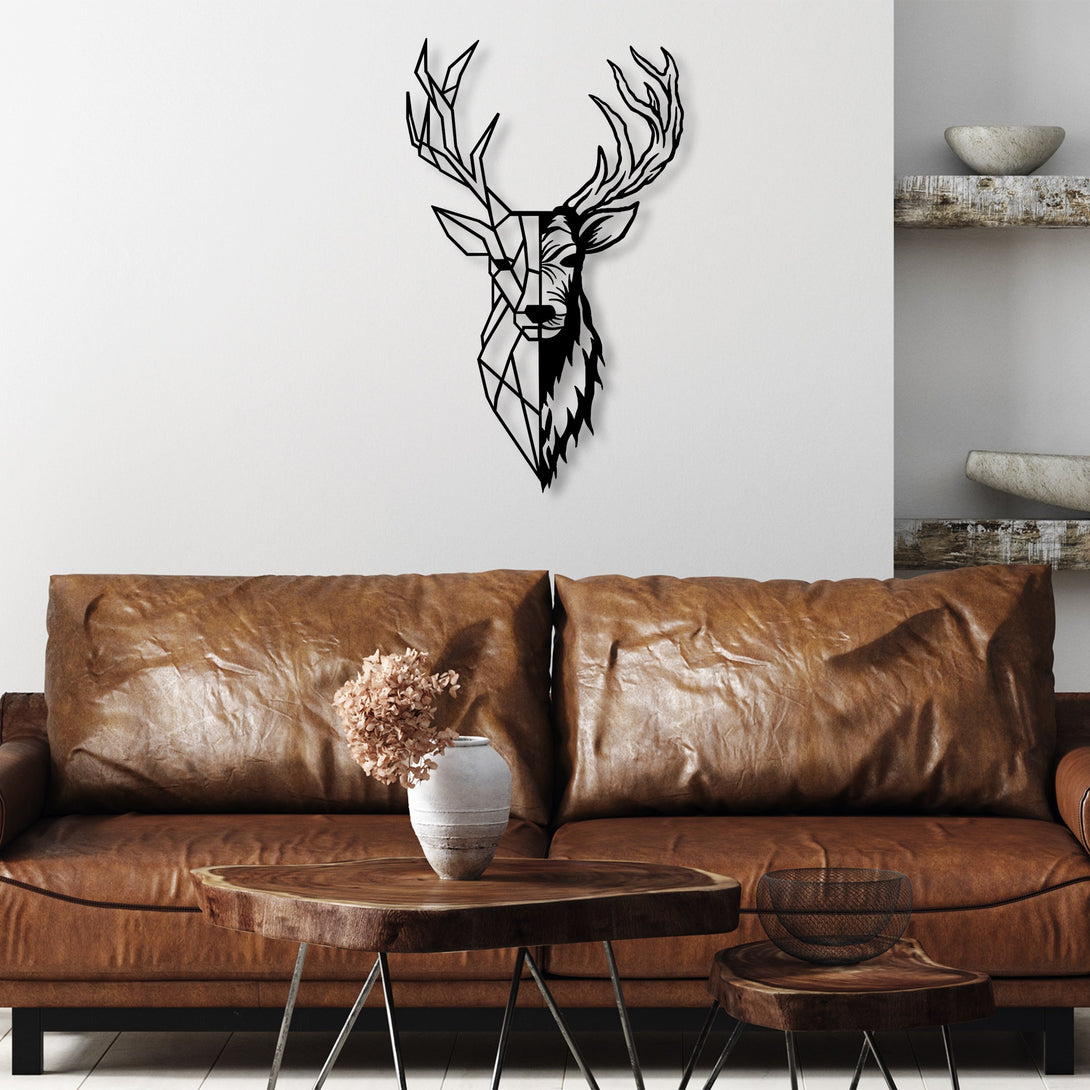 Fém fali dekoráció, Red Deer 2-VASBÚTOR