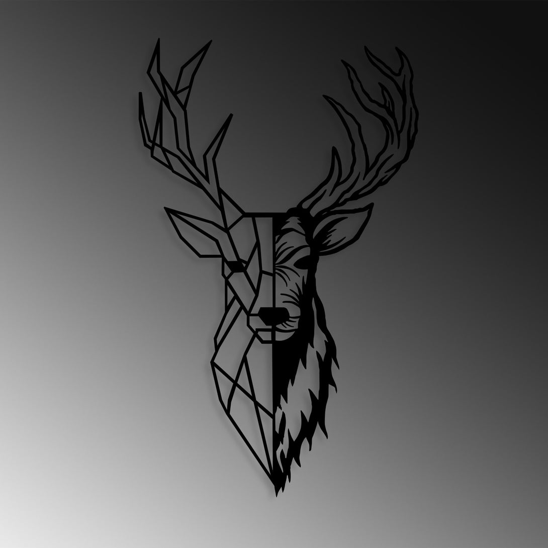 Fém fali dekoráció, Red Deer 2-VASBÚTOR