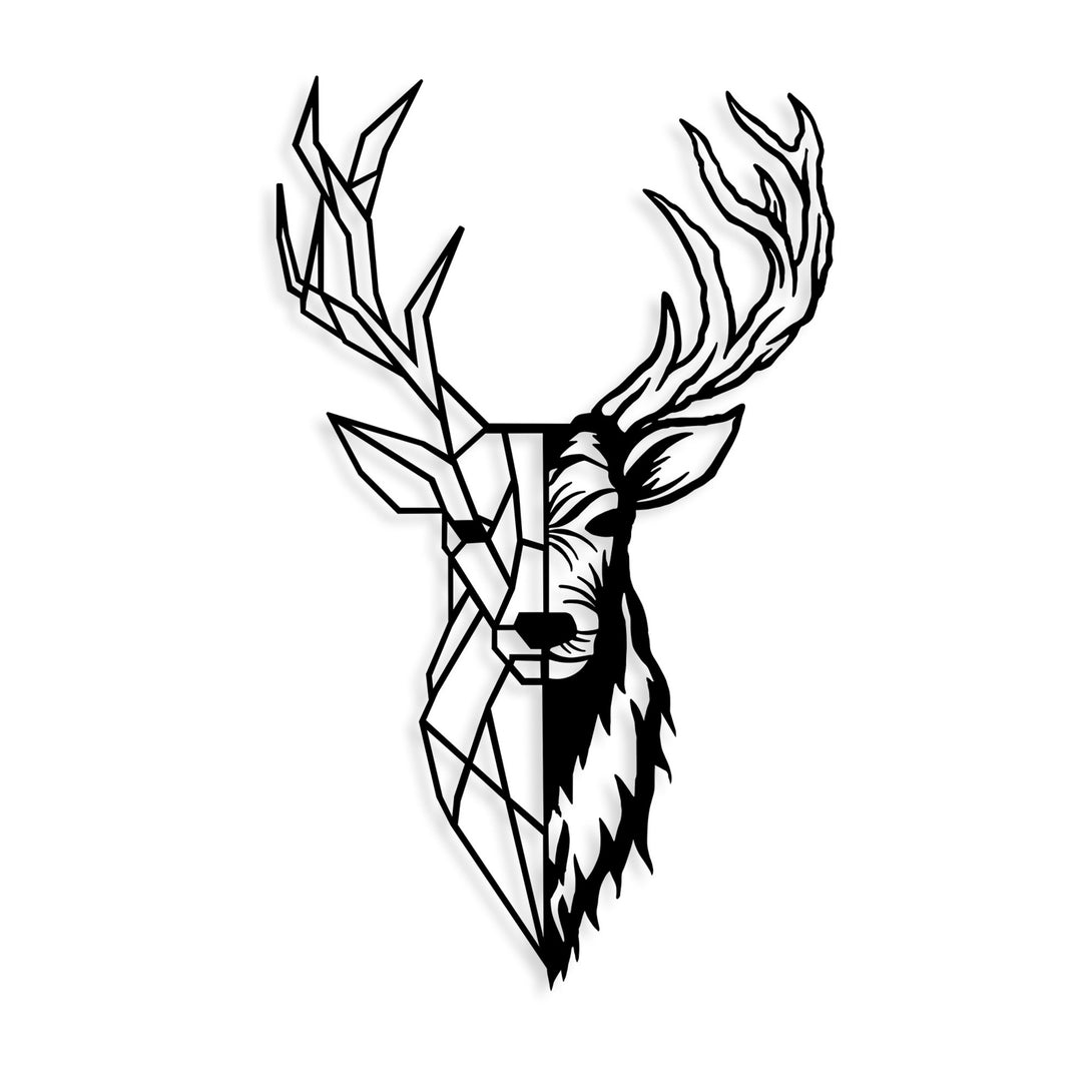 Fém fali dekoráció, Red Deer 2-VASBÚTOR