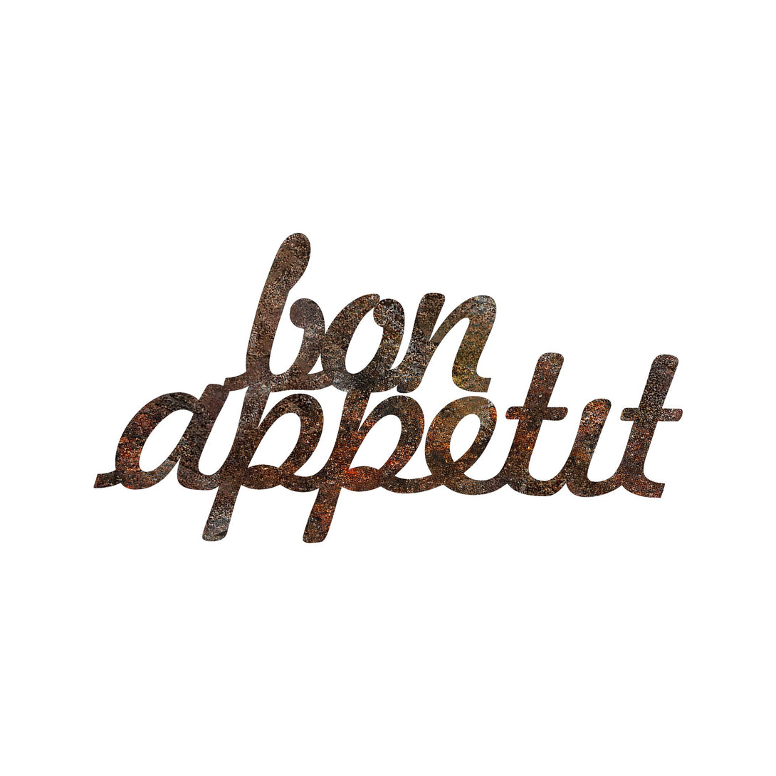 Fém fali dekoráció, Rusty Bon Appetit-VASBÚTOR