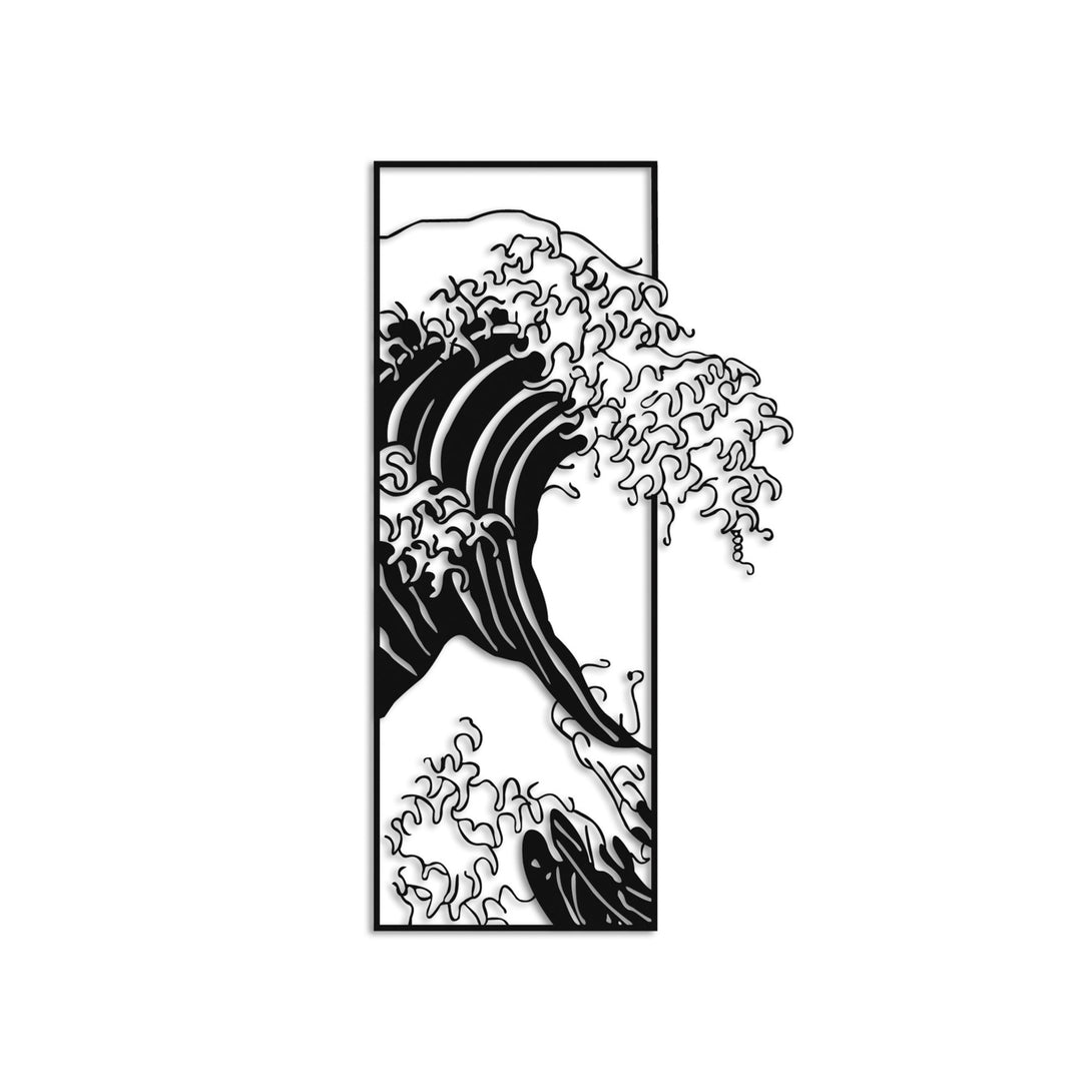 Fém fali dekoráció, Waves 3-VASBÚTOR