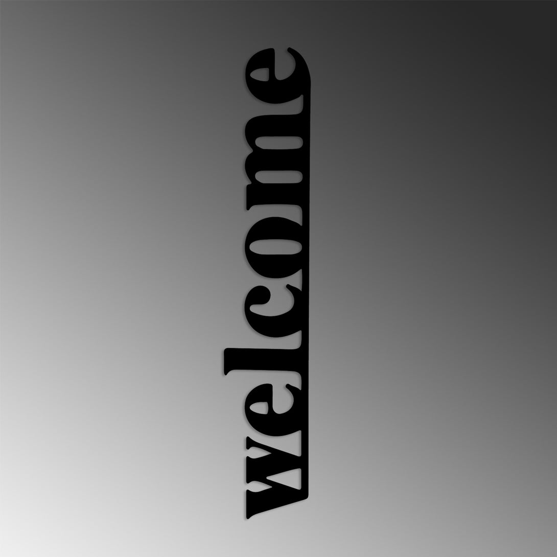 Fém fali dekoráció, Welcome-5-VASBÚTOR