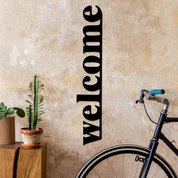 Fém fali dekoráció, Welcome-5-VASBÚTOR