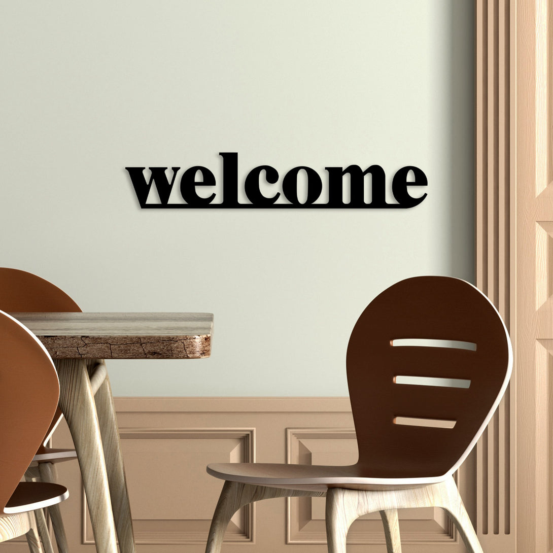 Fém fali dekoráció, Welcome-VASBÚTOR