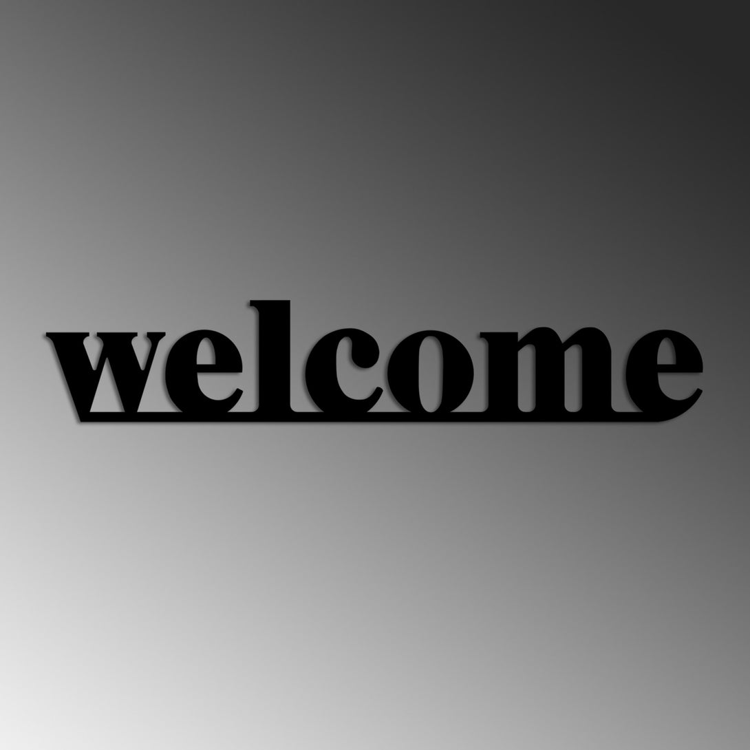 Fém fali dekoráció, Welcome-VASBÚTOR