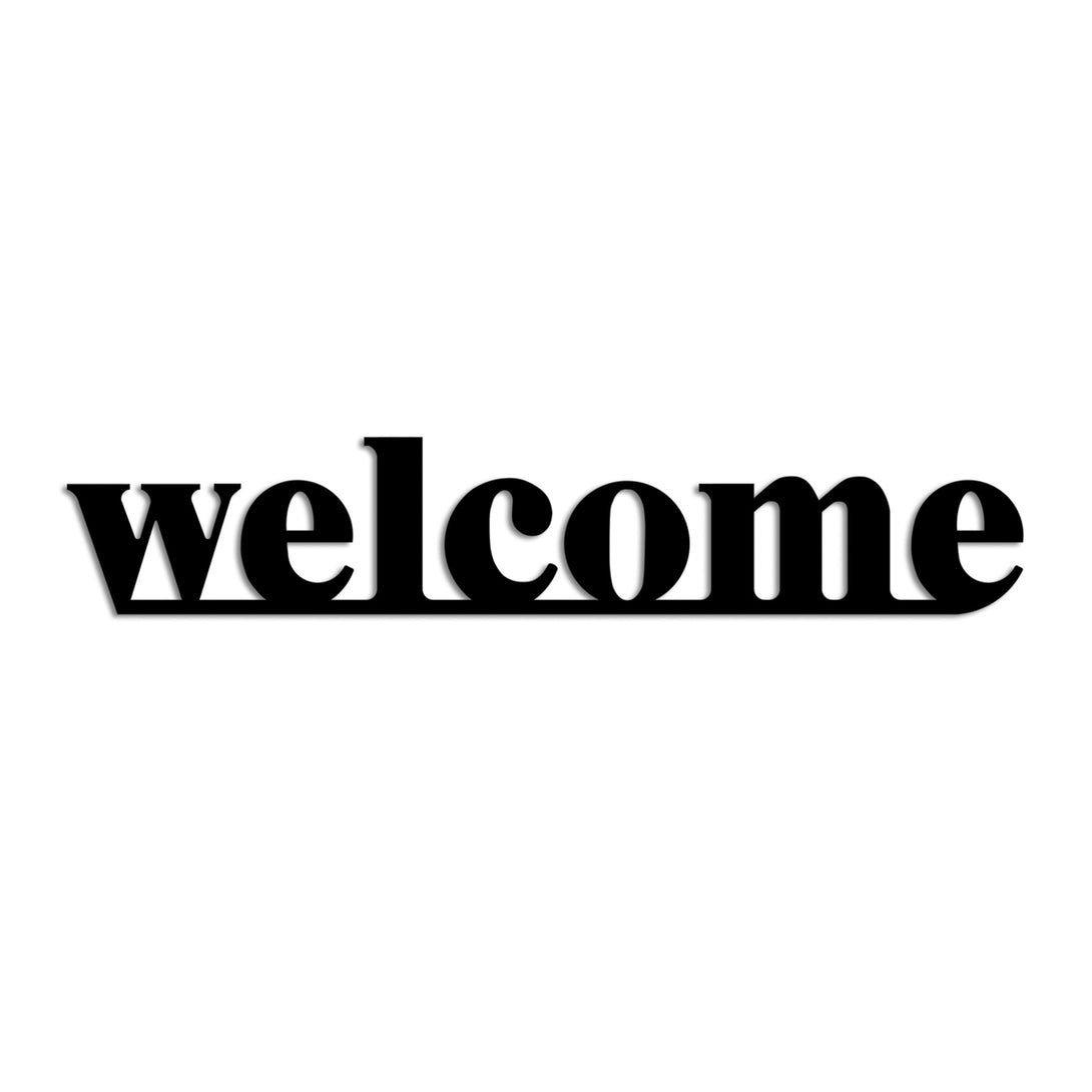 Fém fali dekoráció, Welcome-VASBÚTOR
