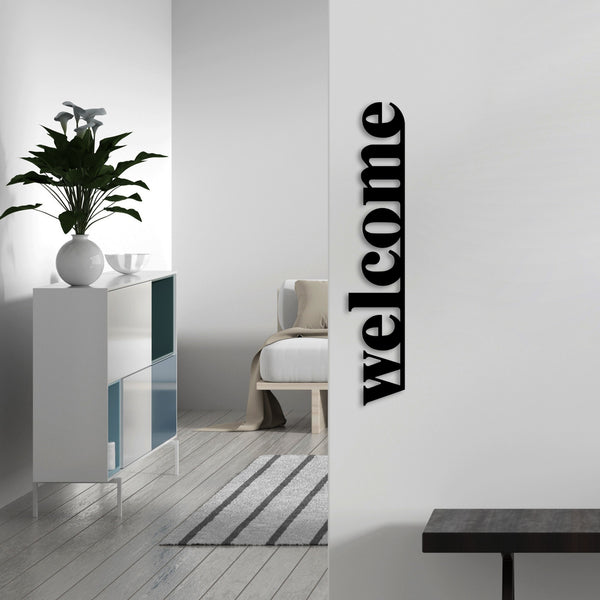 Fém fali dekoráció, Welcome-VASBÚTOR