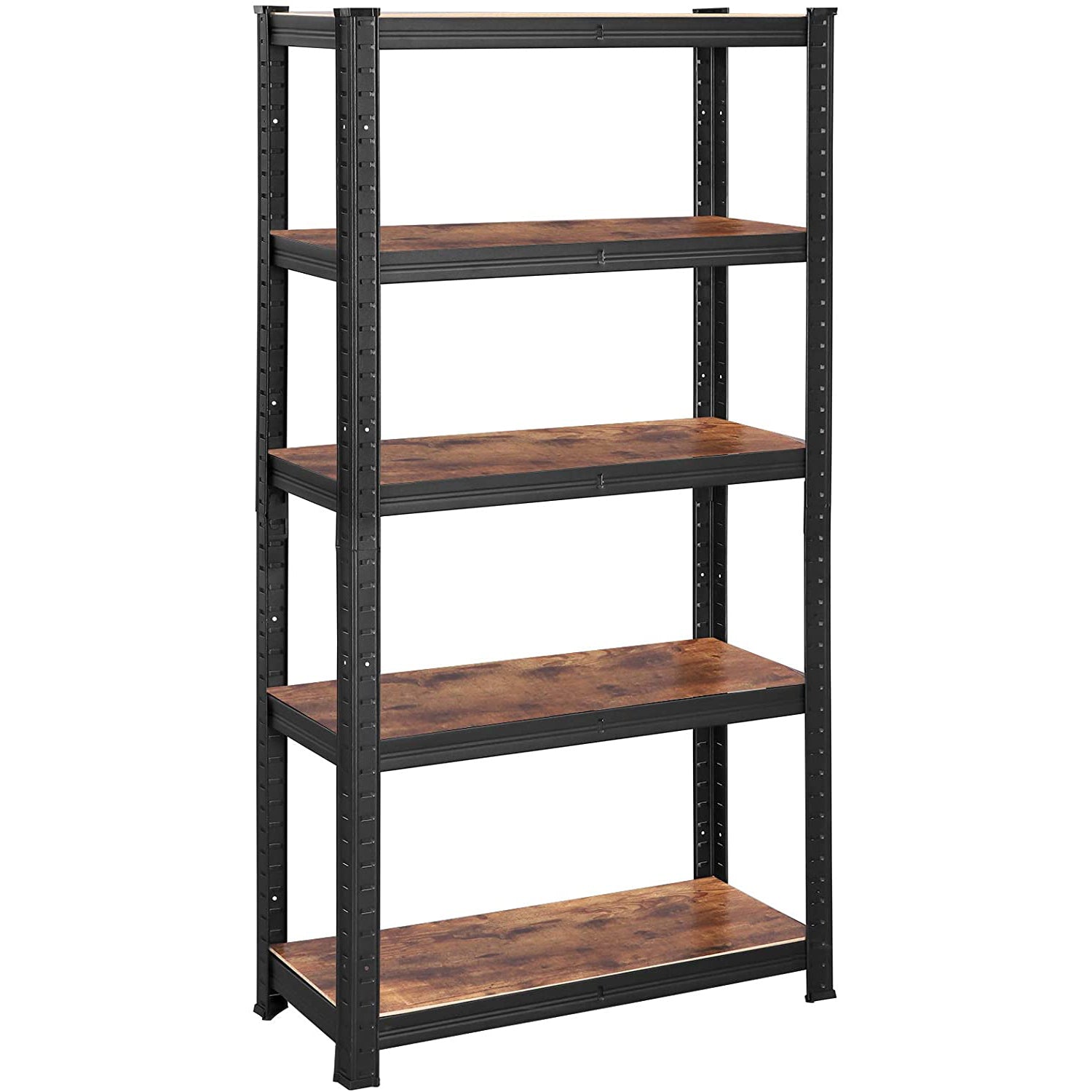 Tarolo SONGMICS Ipari tároló állvány, Fém tároló polc 75 x 150 x 30 cm, fekete ...