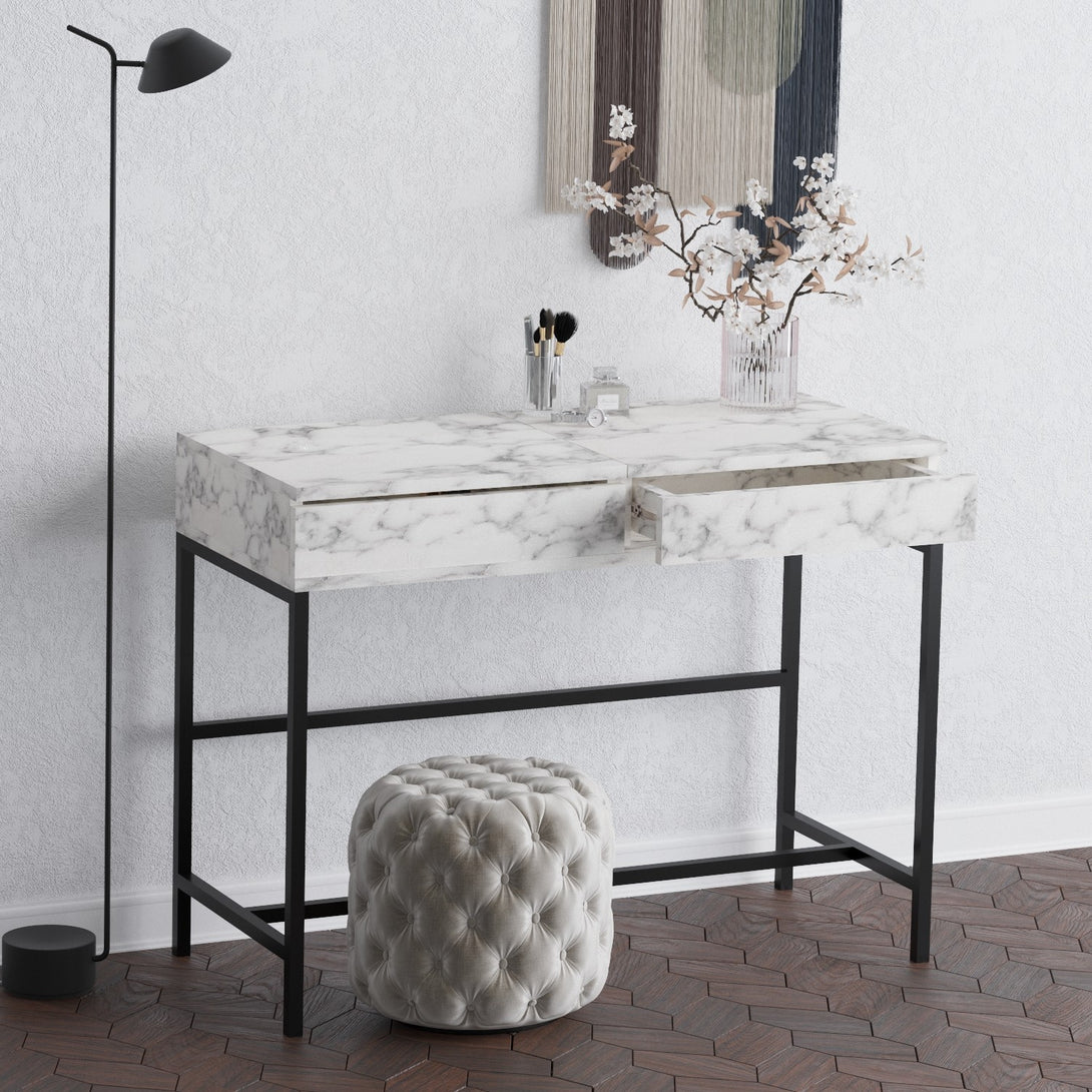 Fésülködő asztal Linda - Carrara Marble-VASBÚTOR