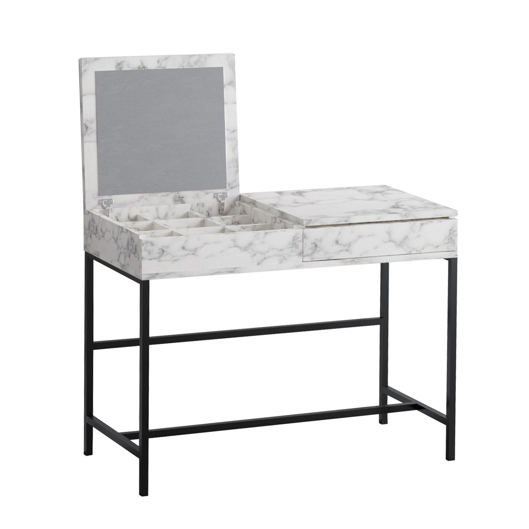 Fésülködő asztal Linda - Carrara Marble-VASBÚTOR