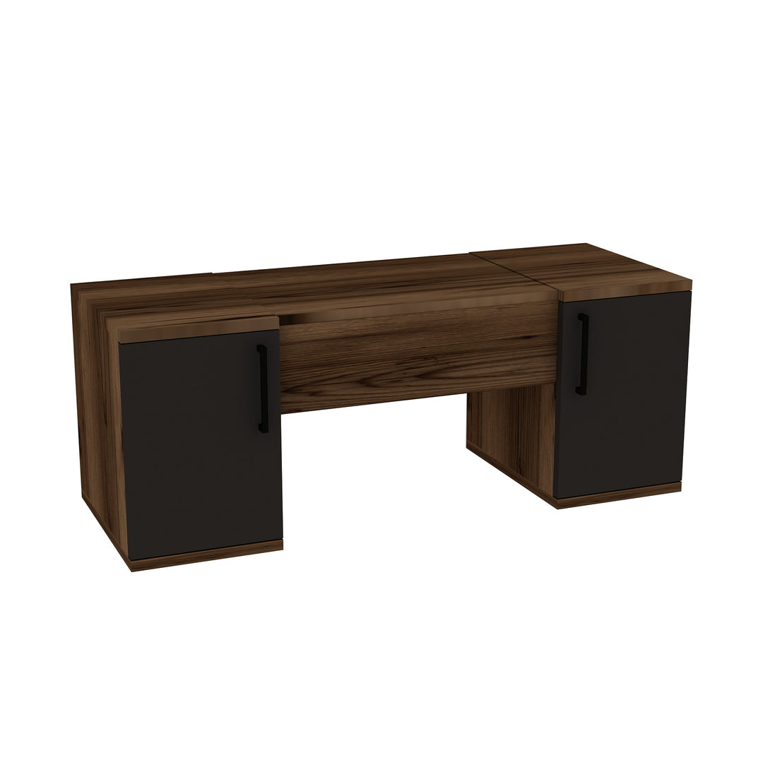 Fésülködő asztal Mercan - Light Walnut, Anthracite-VASBÚTOR
