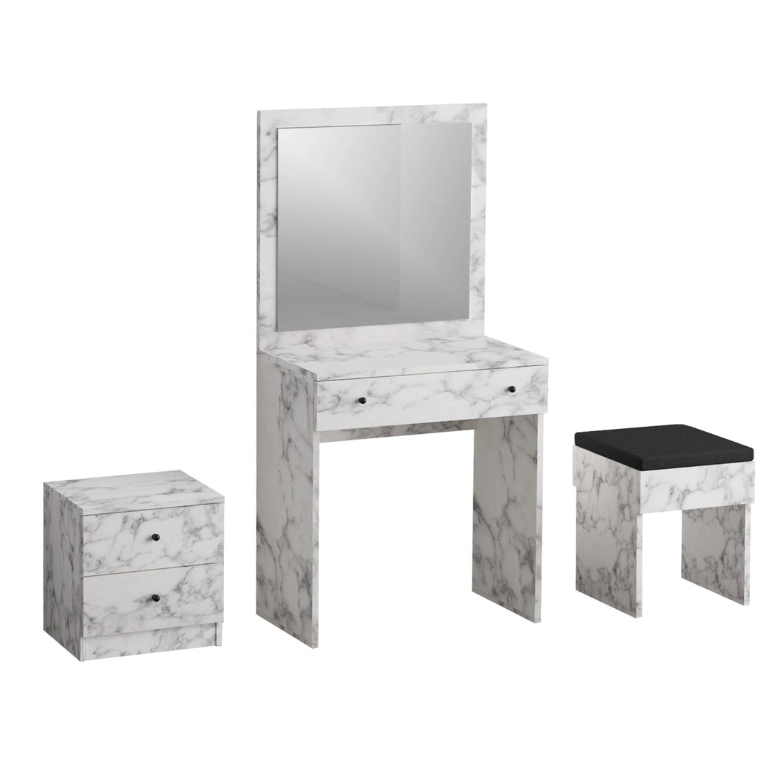 Fésülködő asztal Nice - Carrara Marble-VASBÚTOR