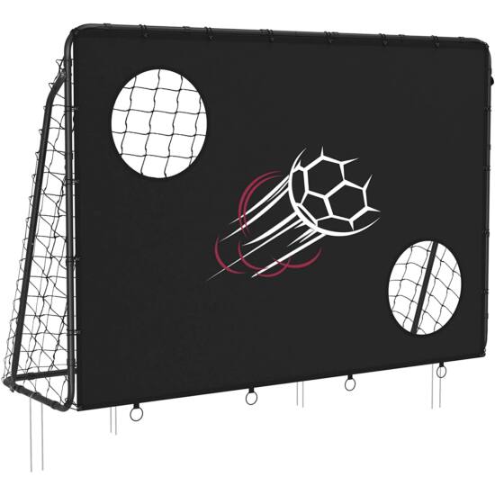 Foci gól kapu gyerekeknek, fekete-VASBÚTOR