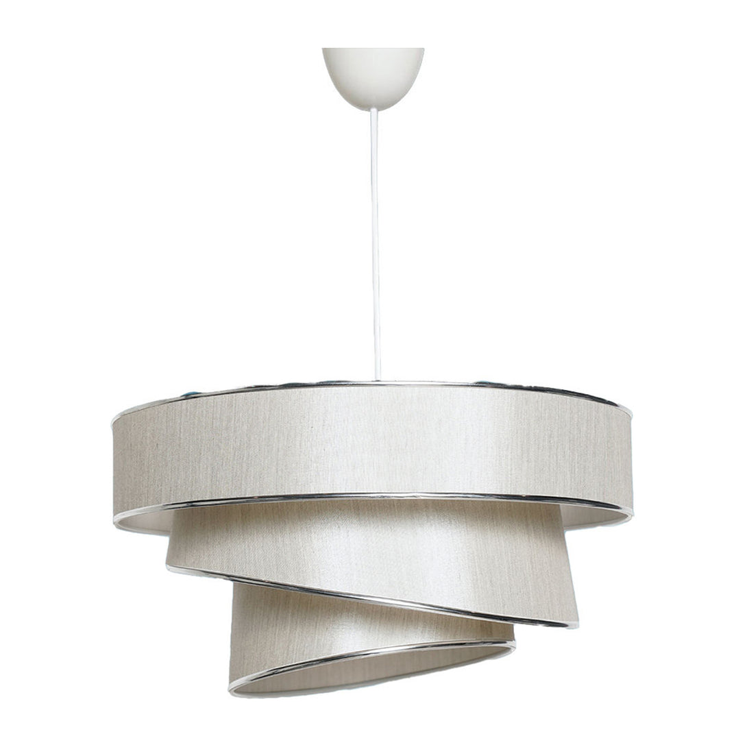 Függőlámpa, Couper - Beige, Silver-VASBÚTOR